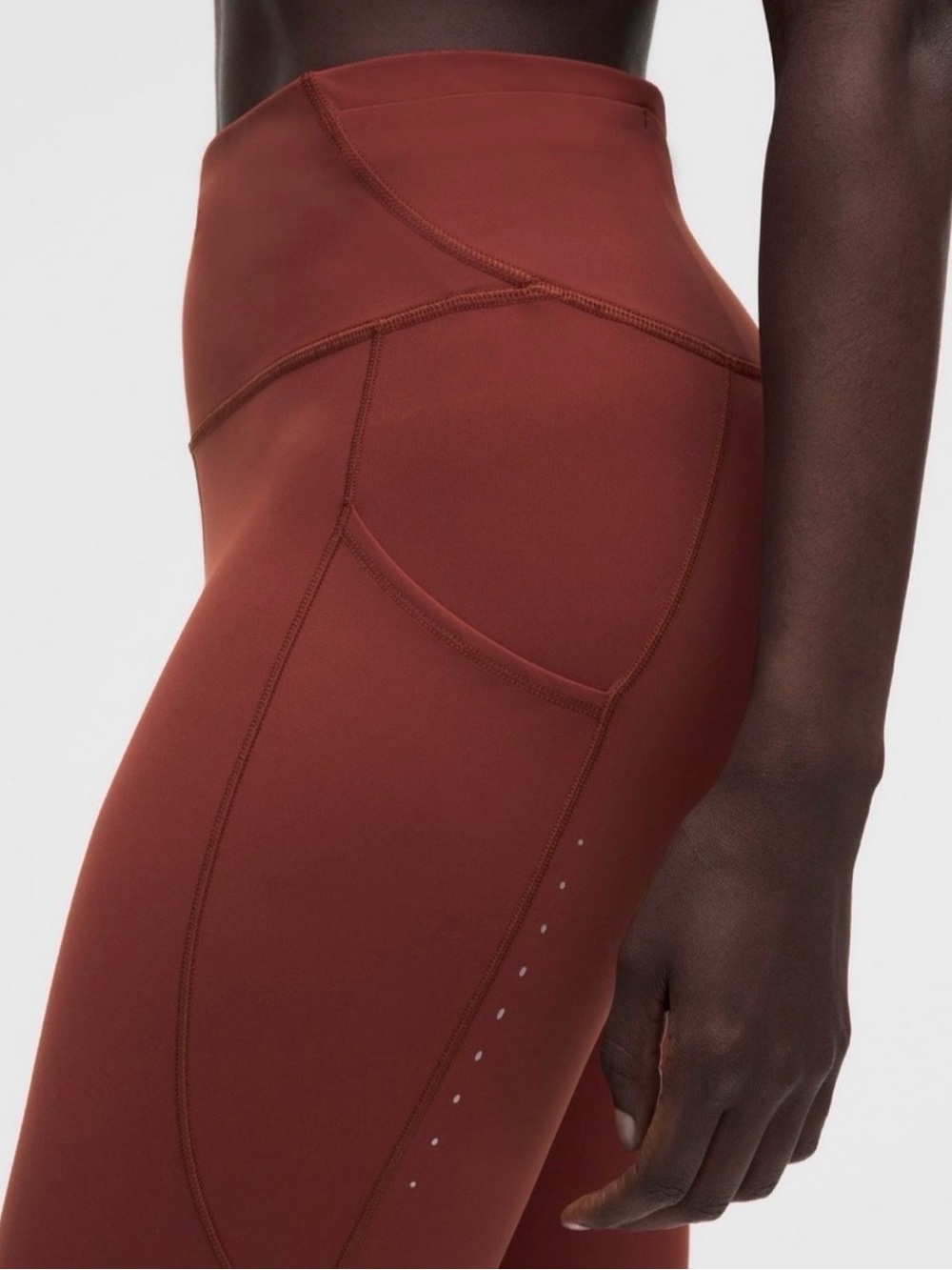 Lululemon Fast & Free HR Tights 25” with Pockets, Size 6, NWT, Cranberry Charm